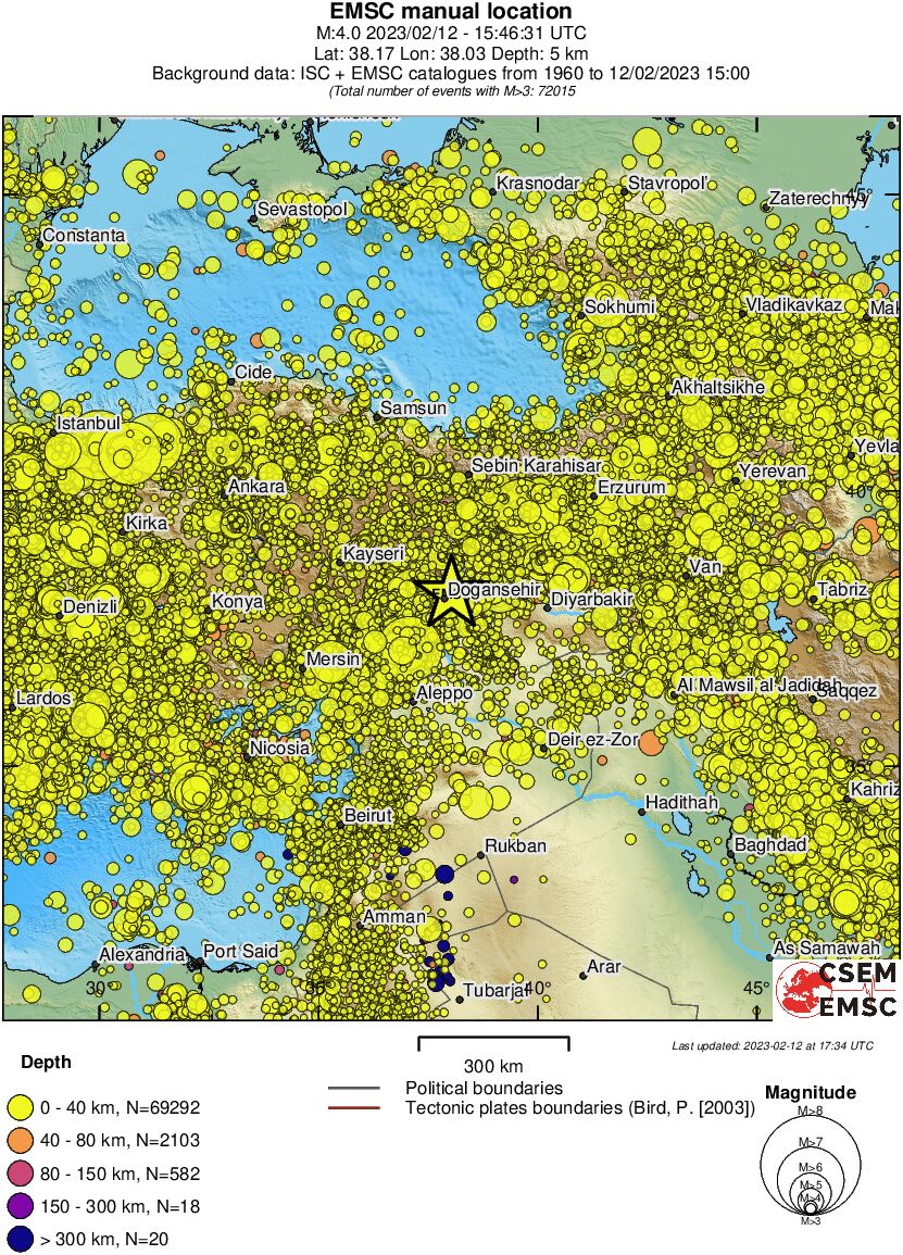 wide historical seismicity