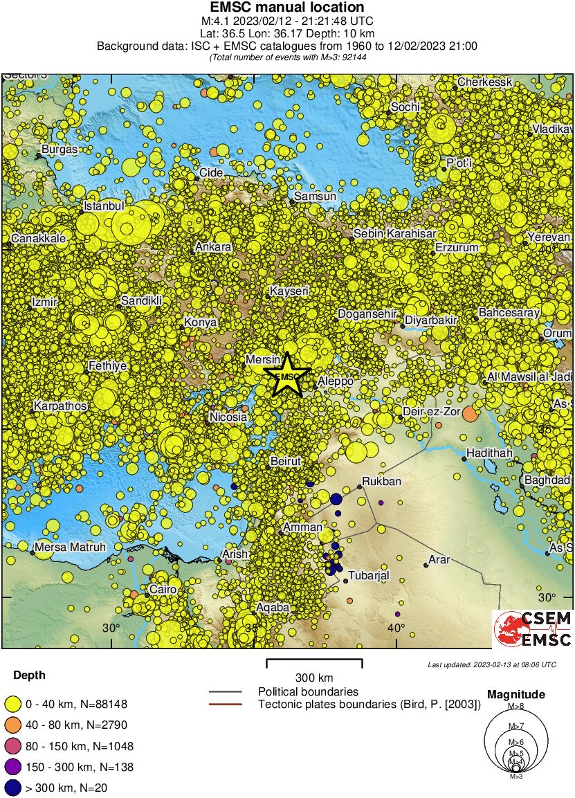 wide historical seismicity