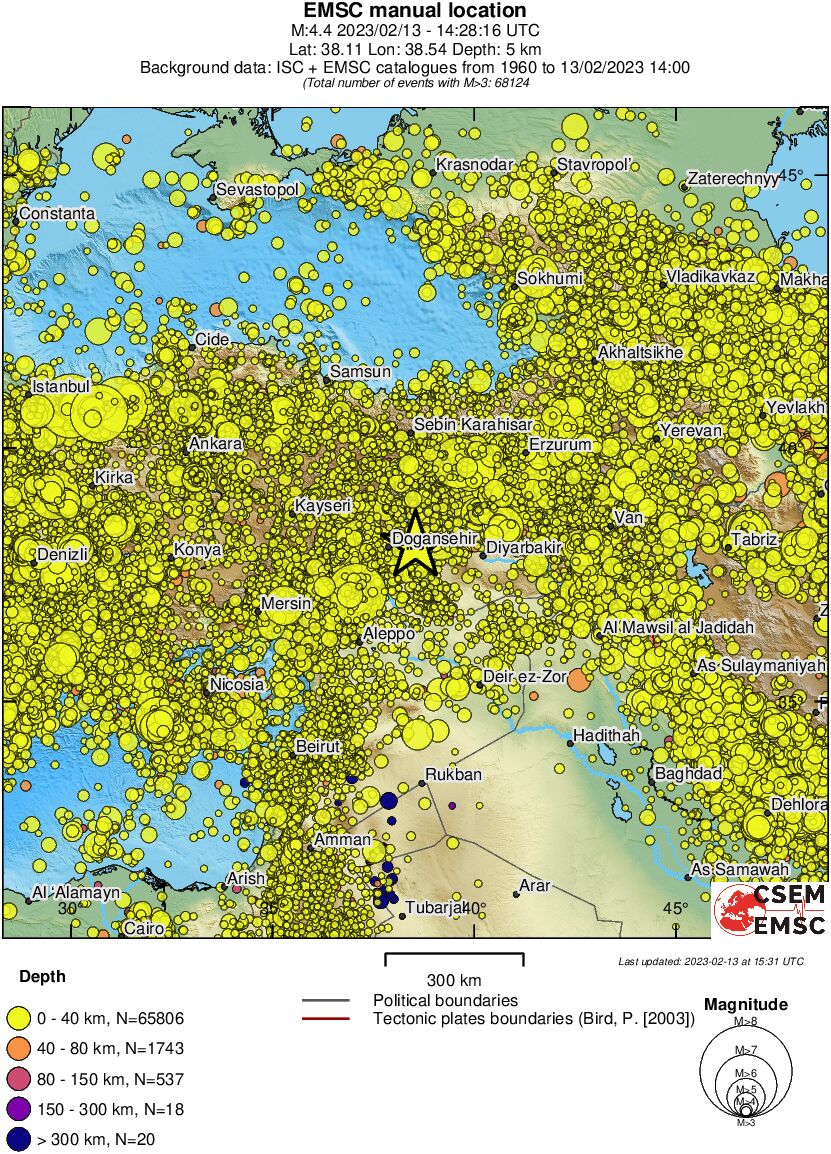wide historical seismicity