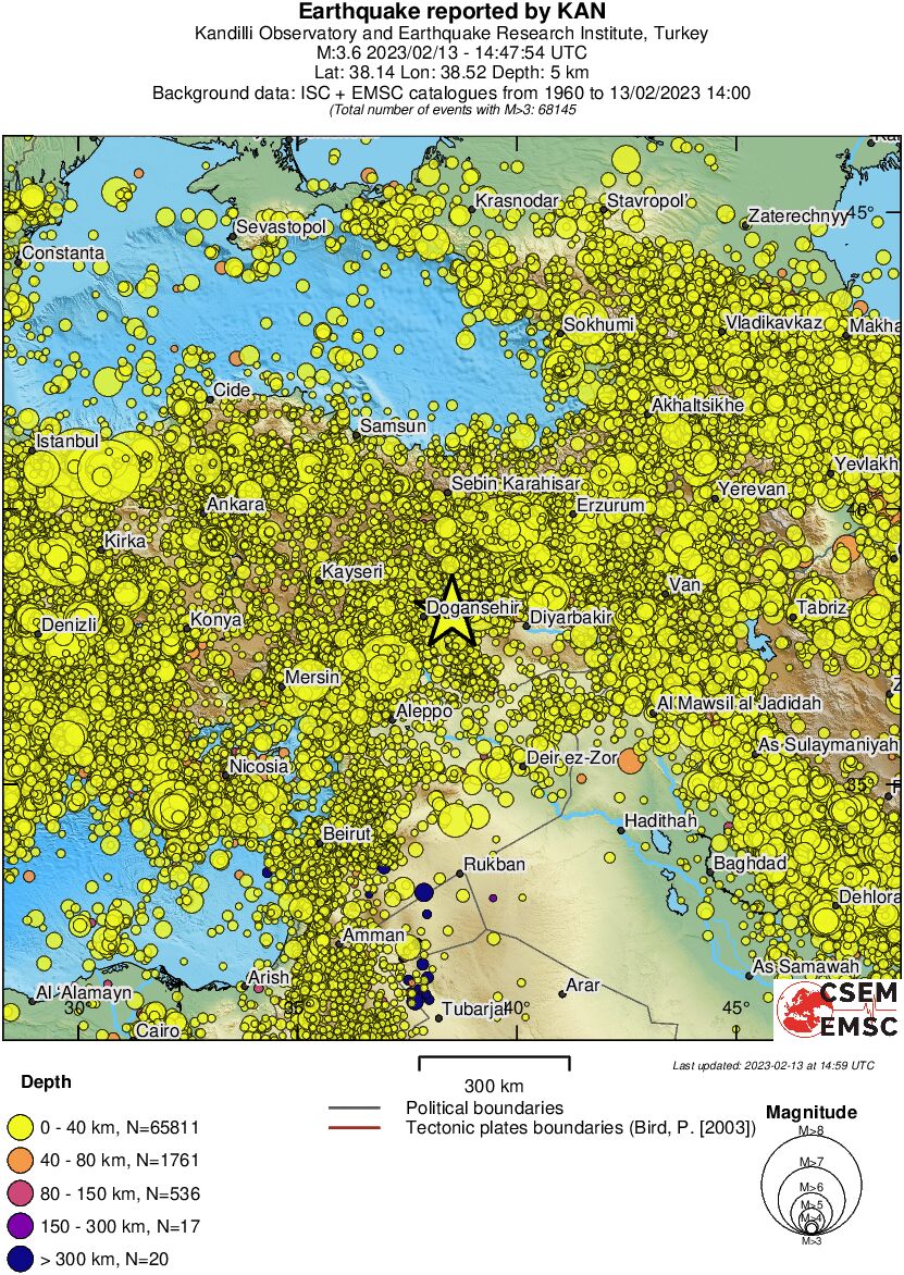wide historical seismicity