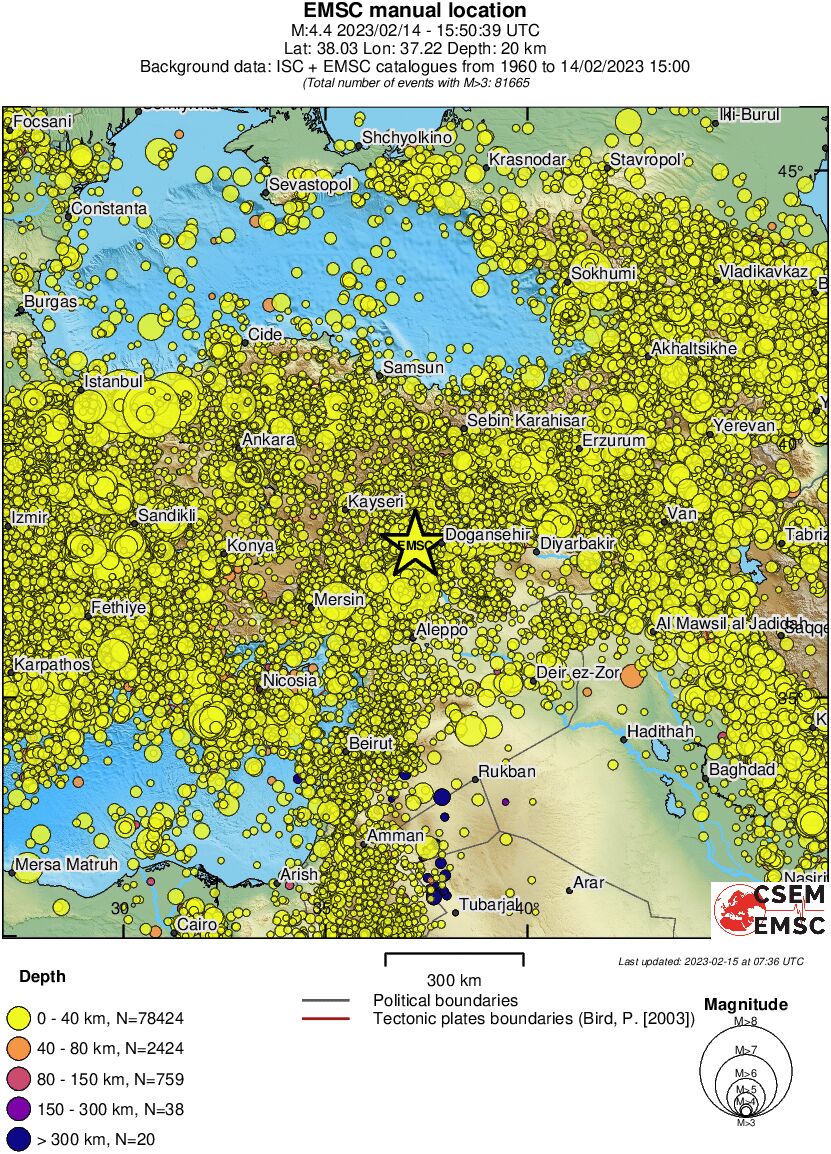 wide historical seismicity