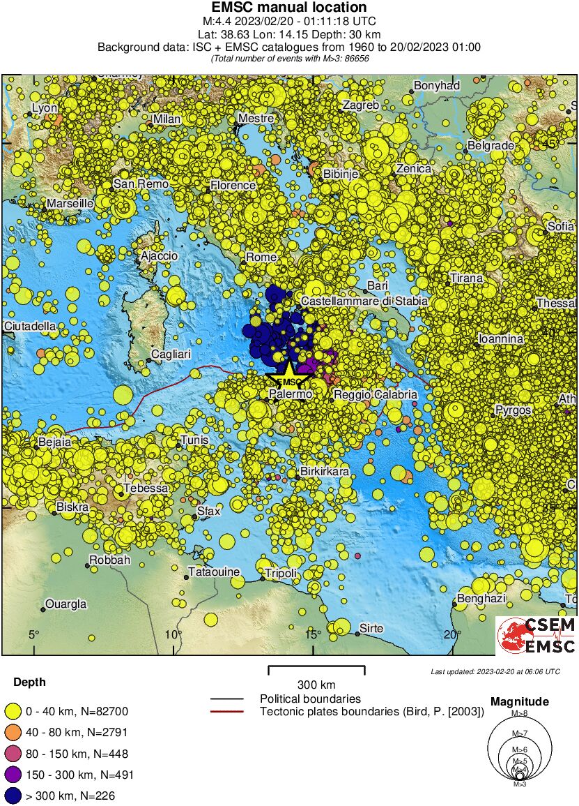 wide historical seismicity