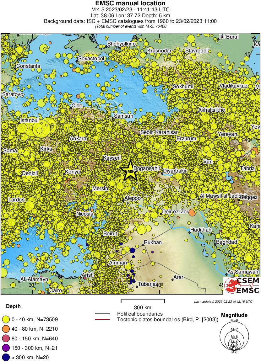 wide historical seismicity