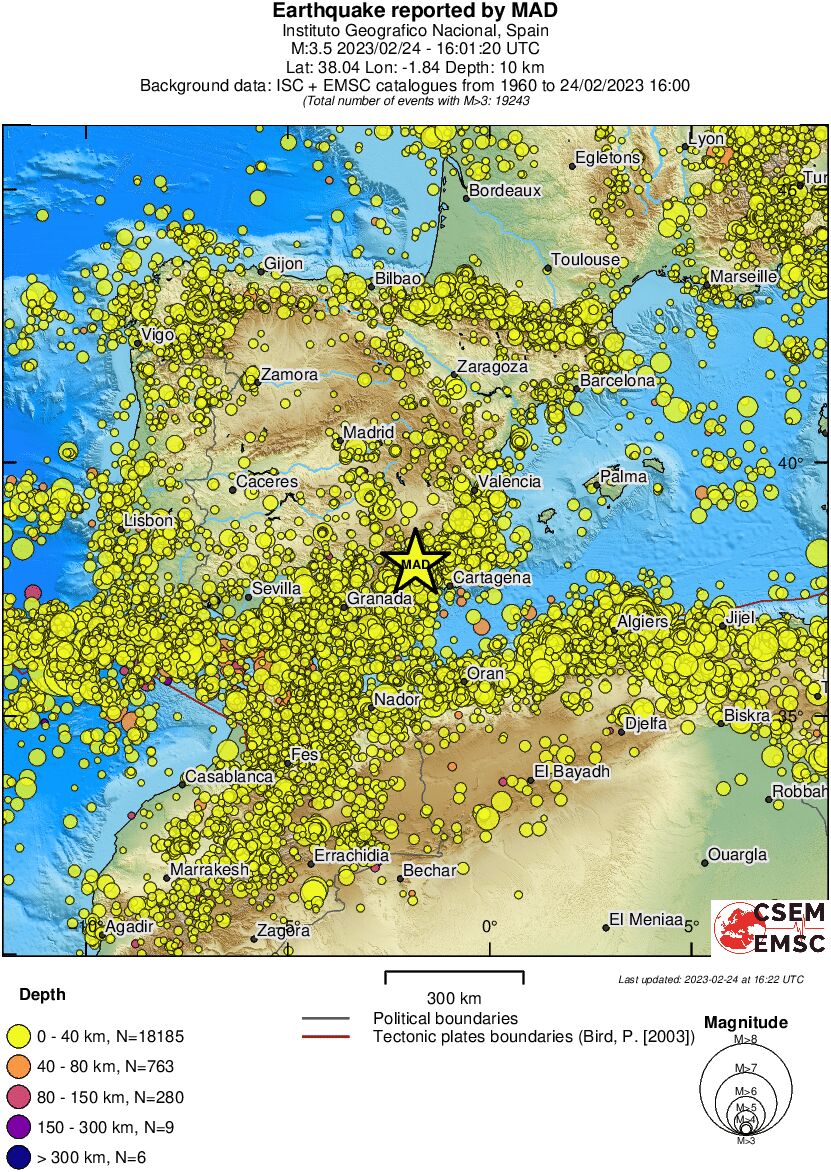 wide historical seismicity