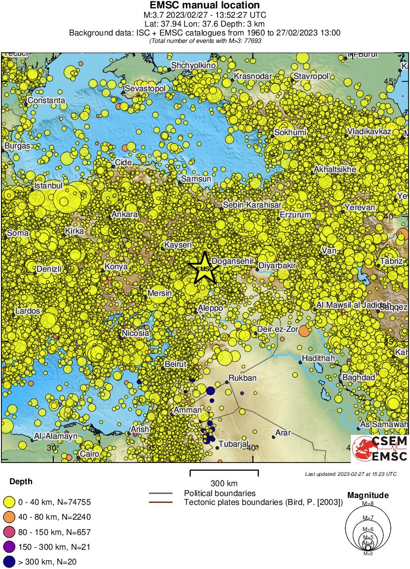 wide historical seismicity