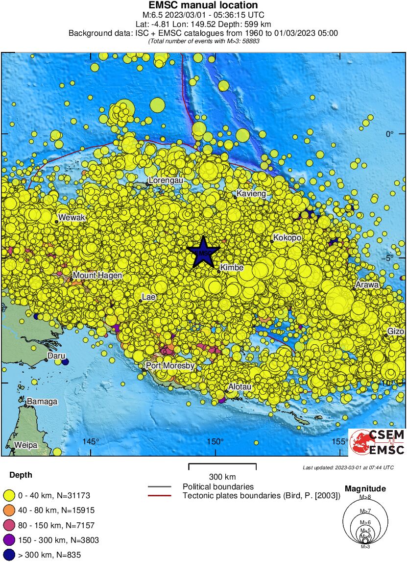 wide historical seismicity