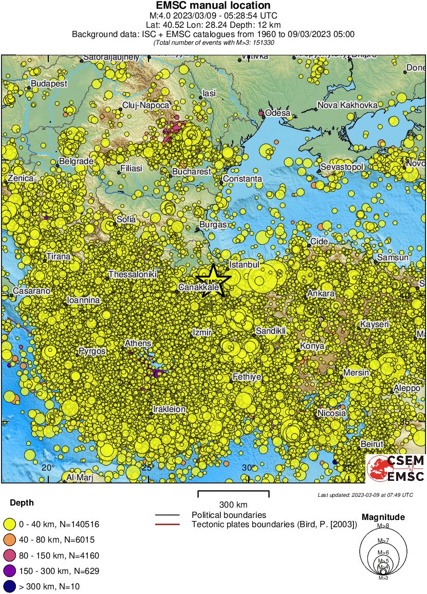 wide historical seismicity