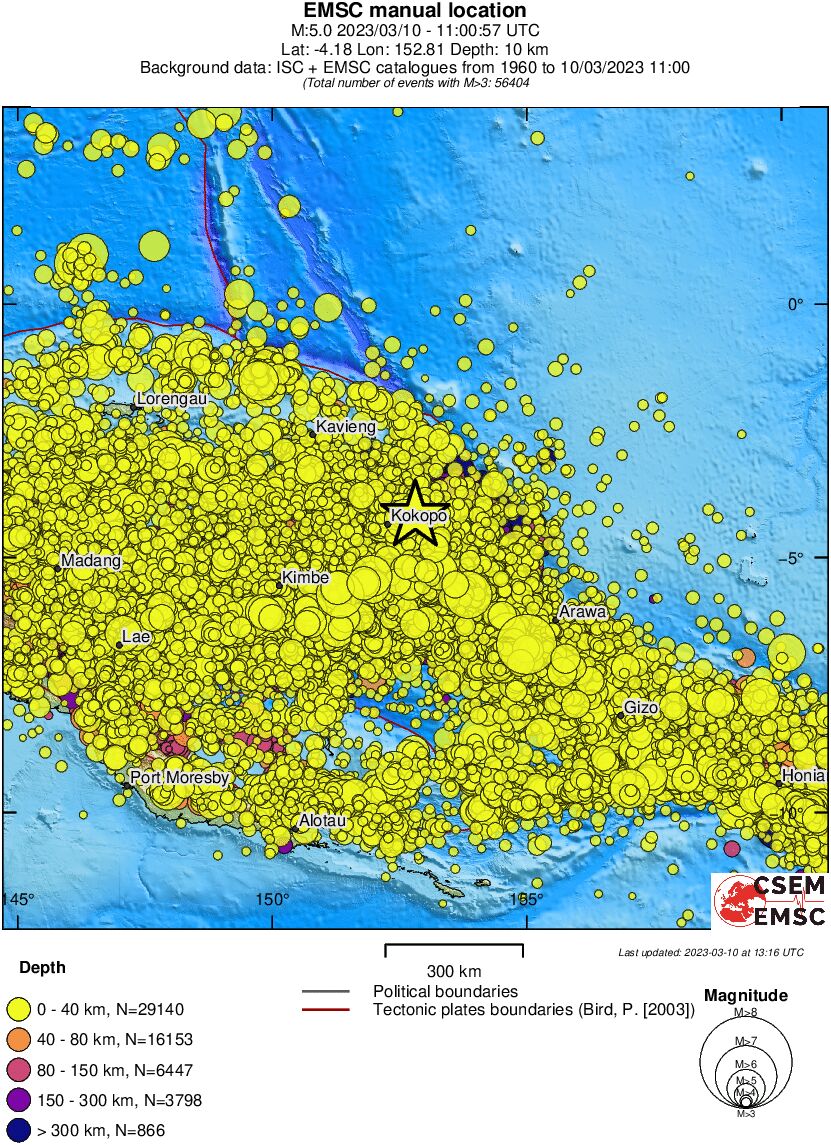 wide historical seismicity