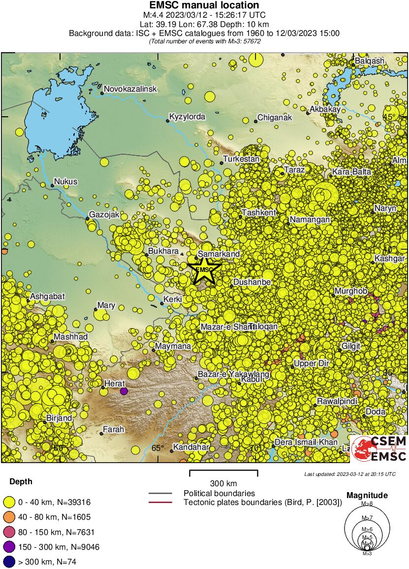 wide historical seismicity