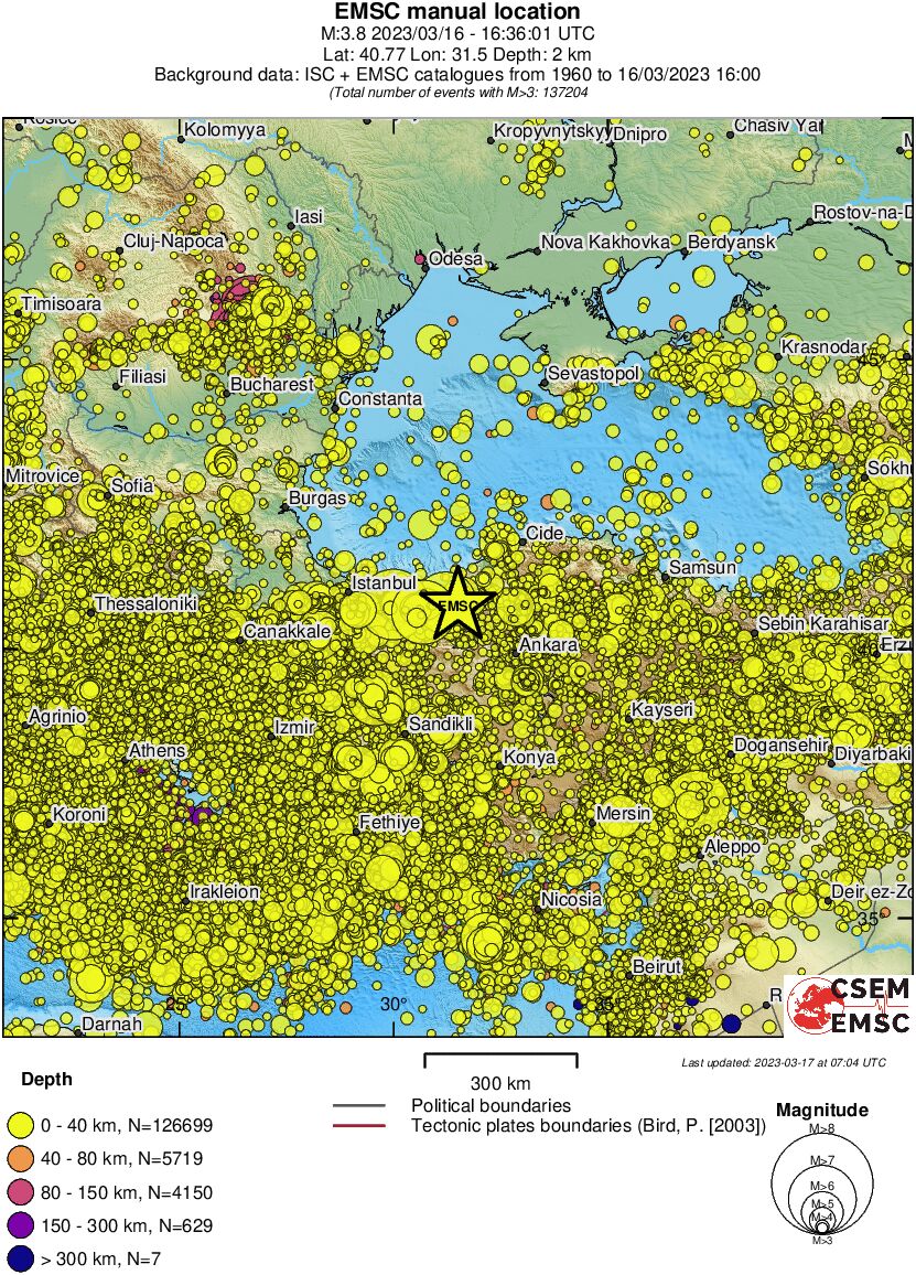 wide historical seismicity