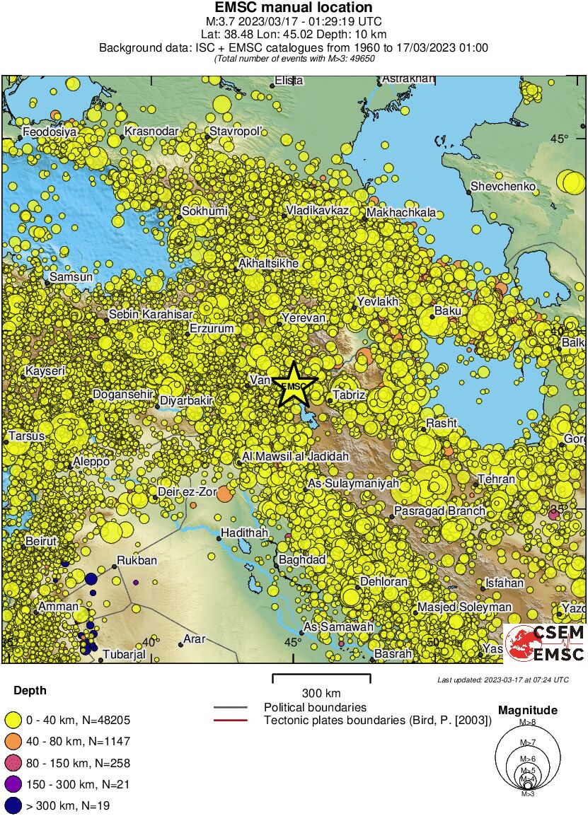 wide historical seismicity