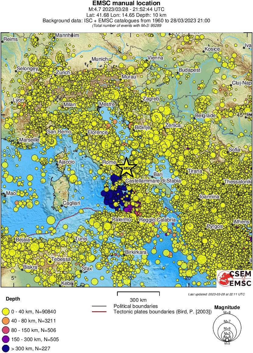 wide historical seismicity