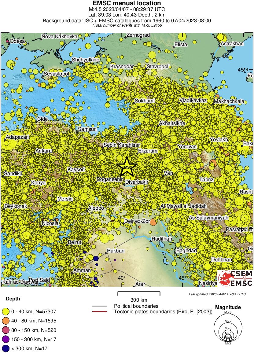 wide historical seismicity