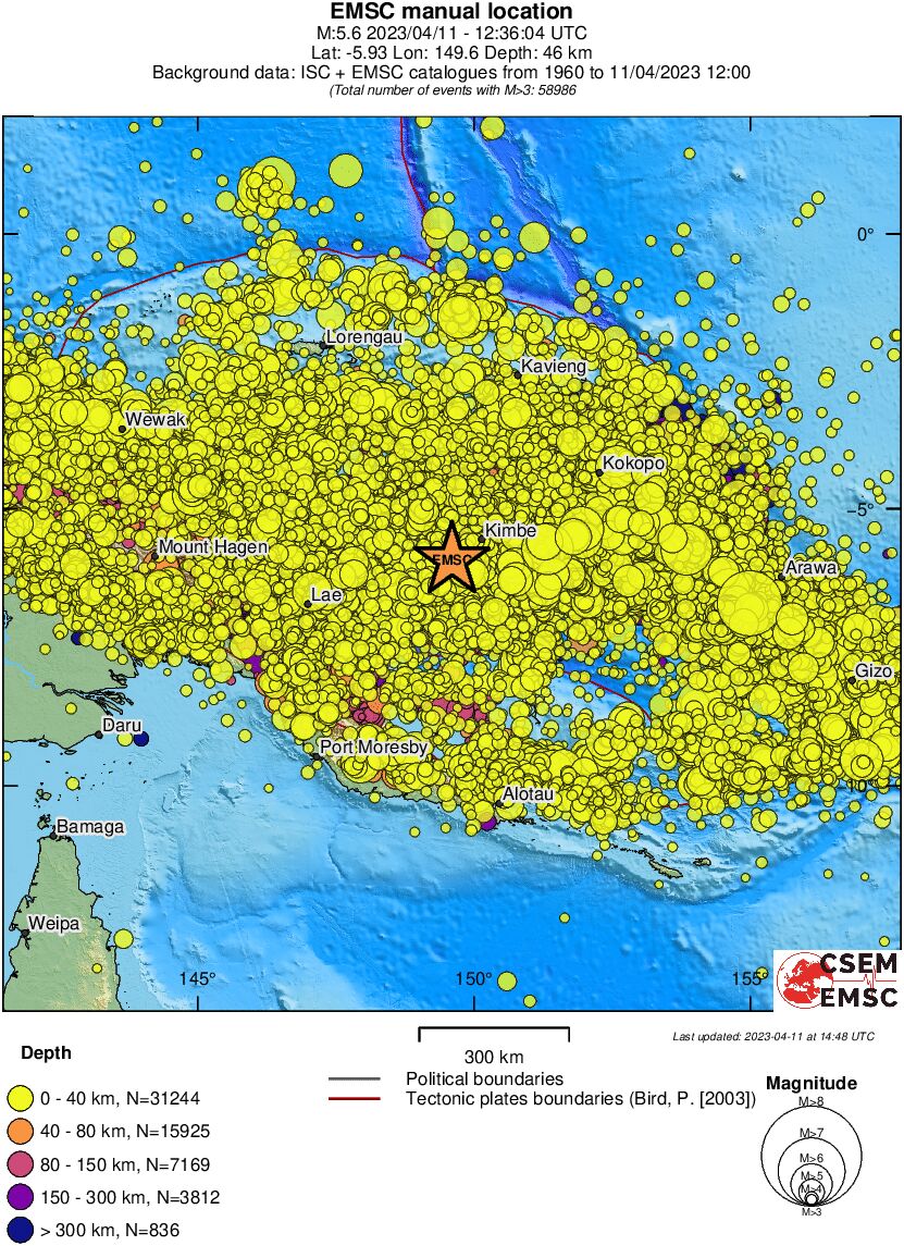 wide historical seismicity