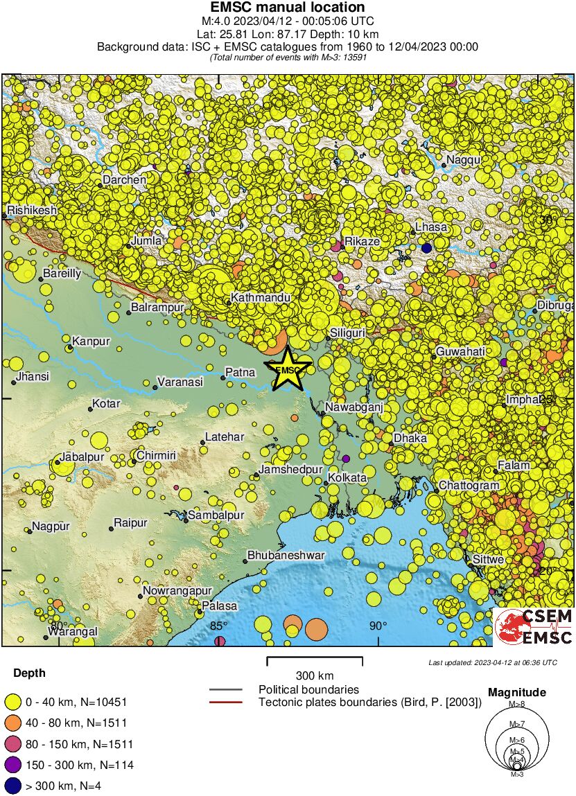 wide historical seismicity