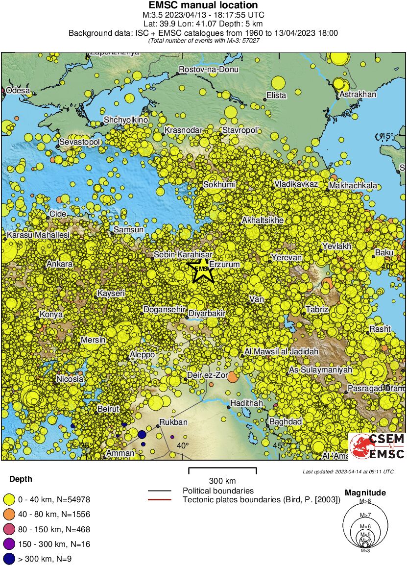 wide historical seismicity
