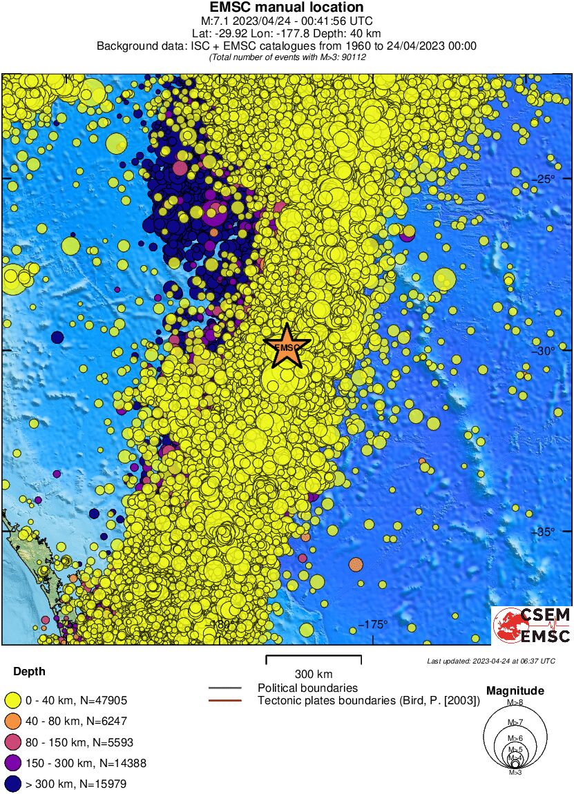 wide historical seismicity