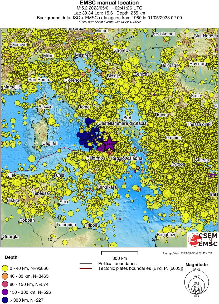wide historical seismicity