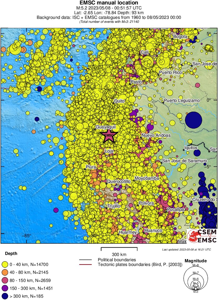 wide historical seismicity