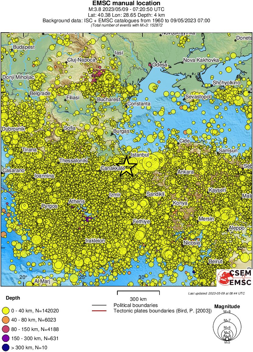 wide historical seismicity