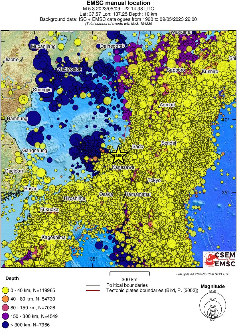 wide historical seismicity