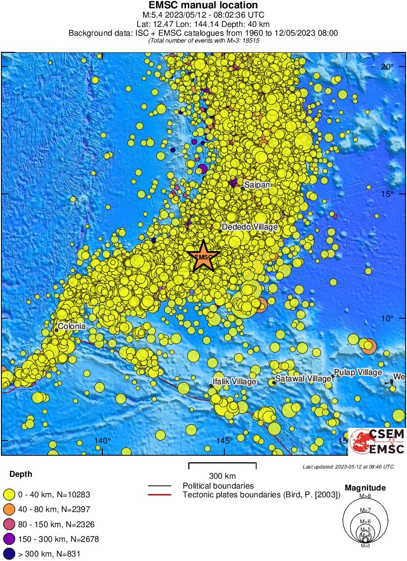 wide historical seismicity
