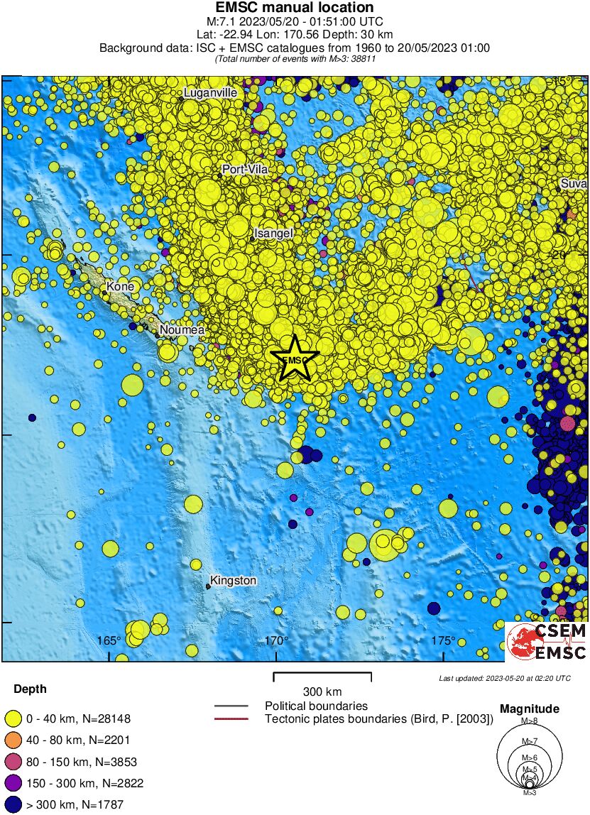 wide historical seismicity