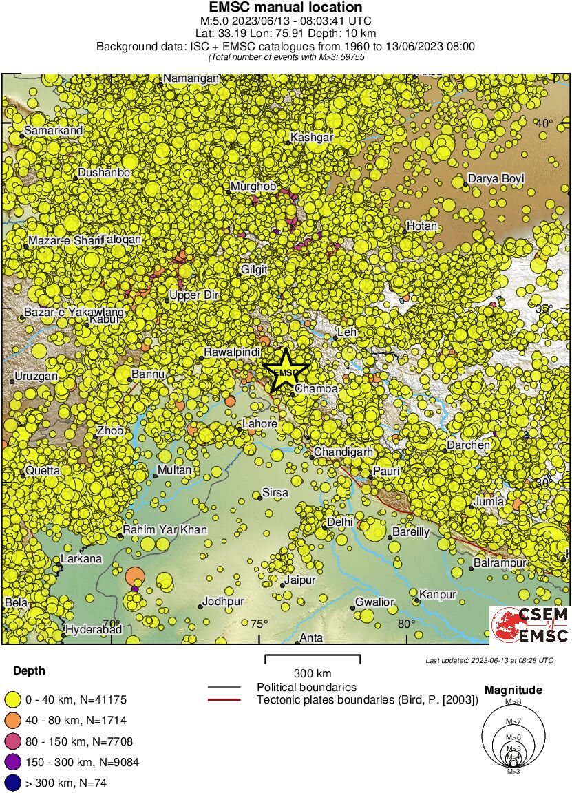 wide historical seismicity