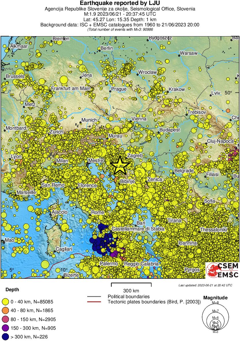 wide historical seismicity