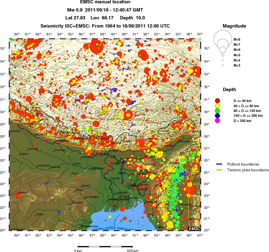 wide historical seismicity