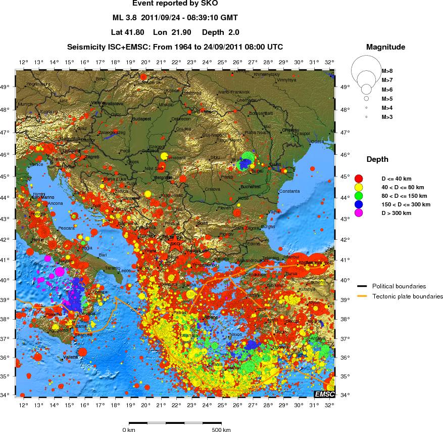 wide historical seismicity