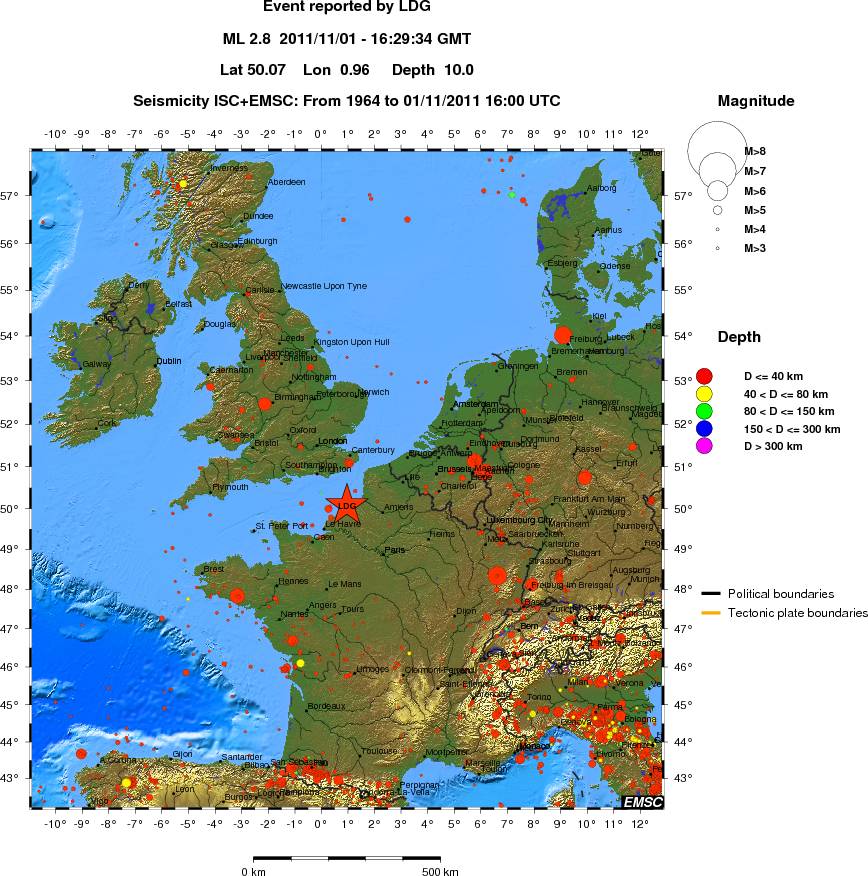 wide historical seismicity