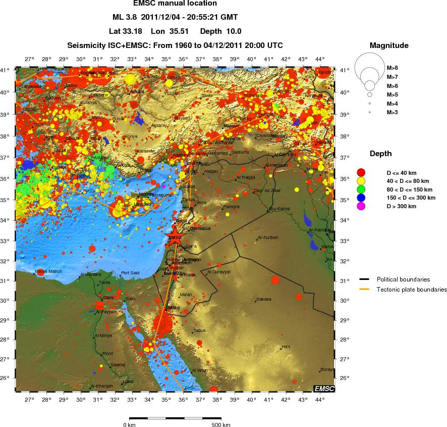 wide historical seismicity