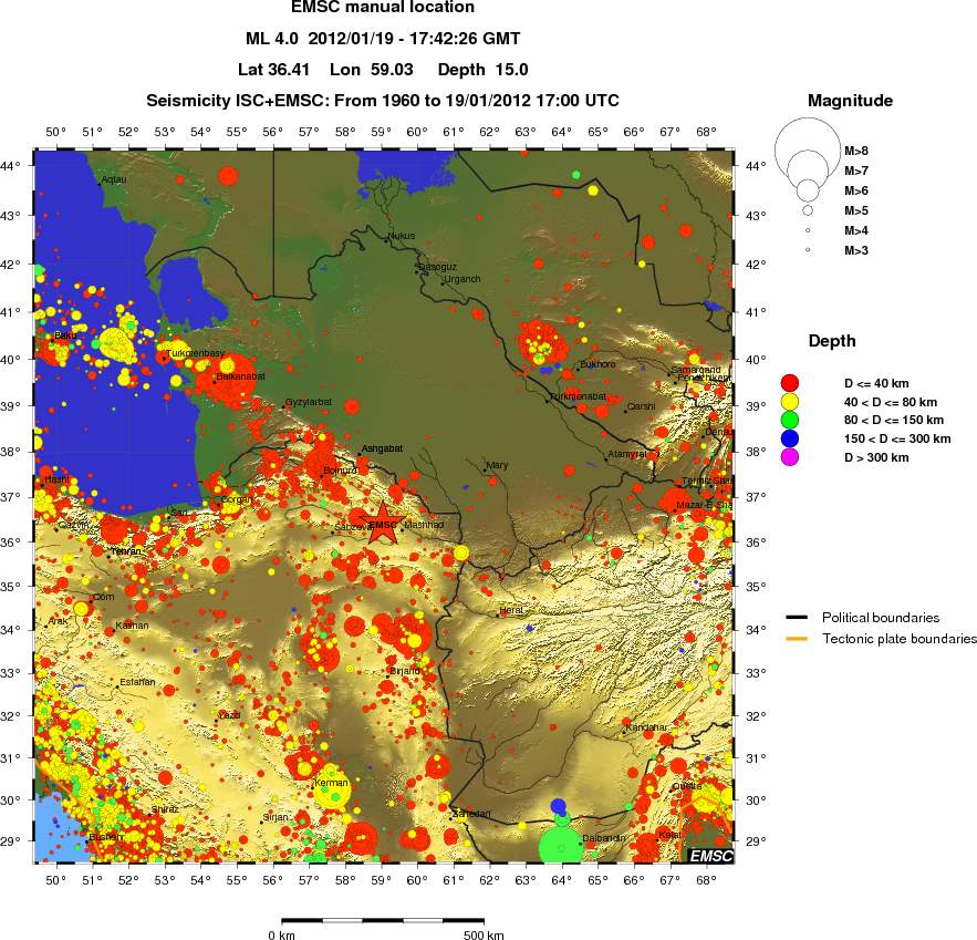 wide historical seismicity