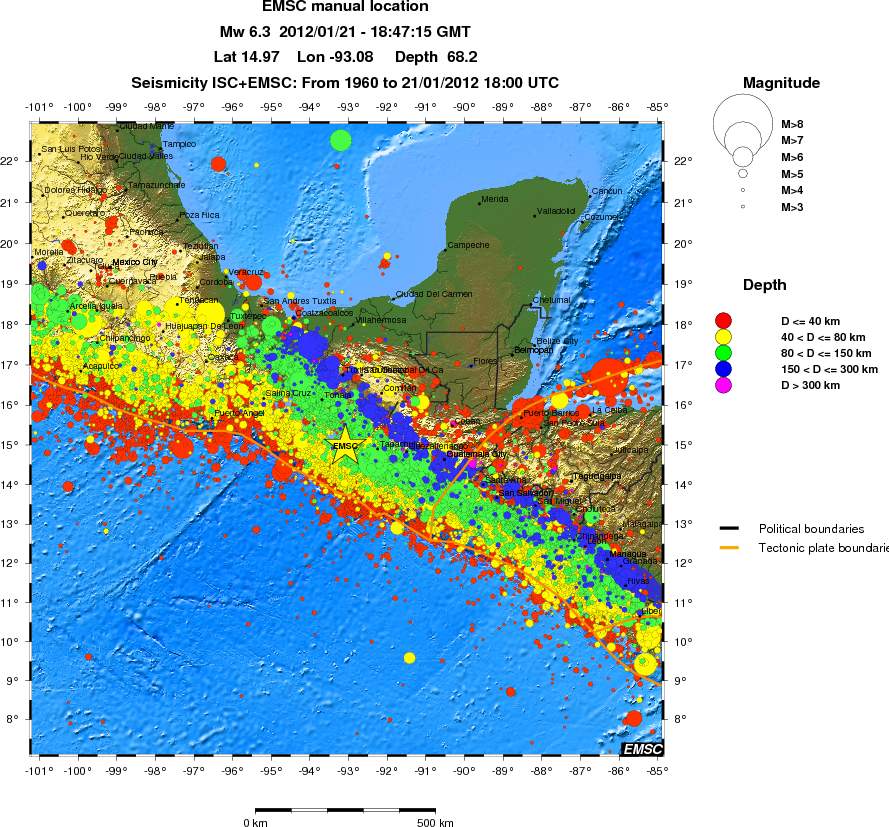 wide historical seismicity