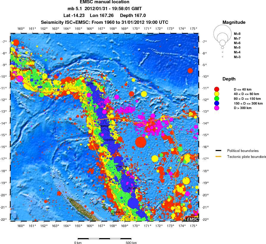 wide historical seismicity