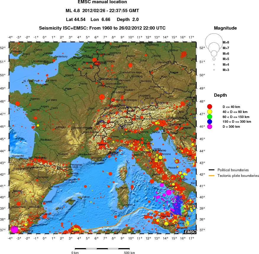 wide historical seismicity