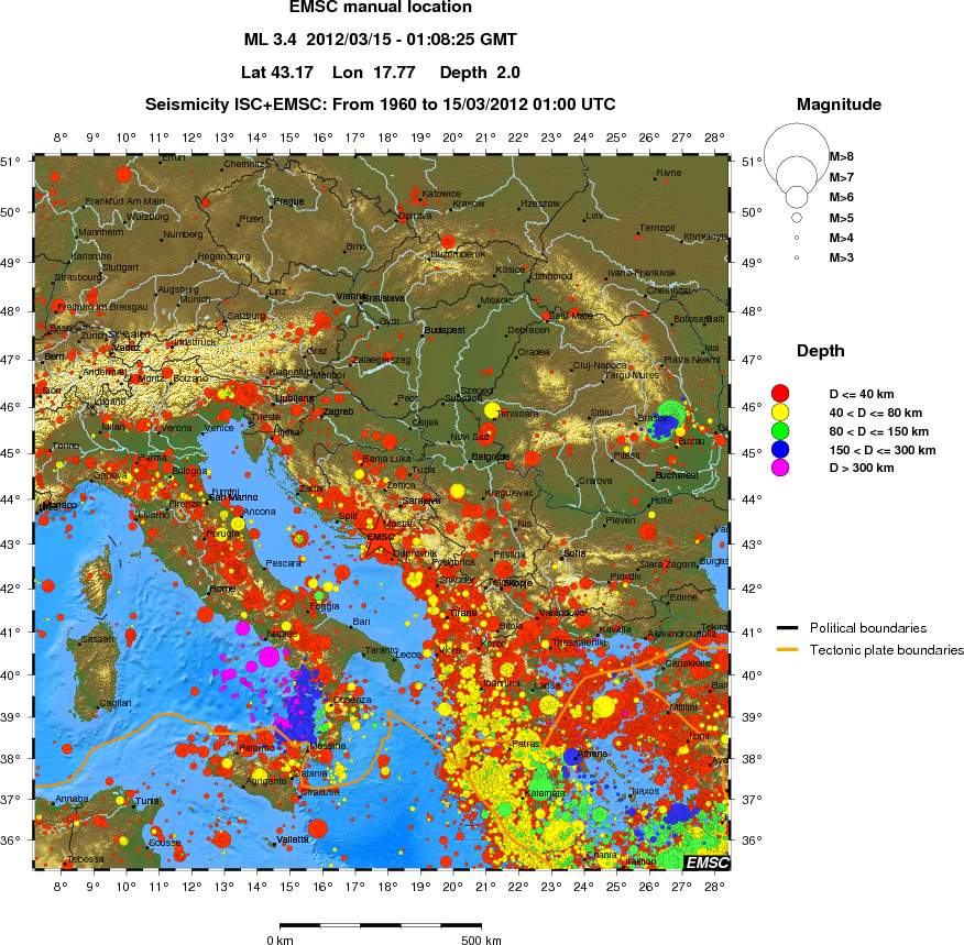 wide historical seismicity