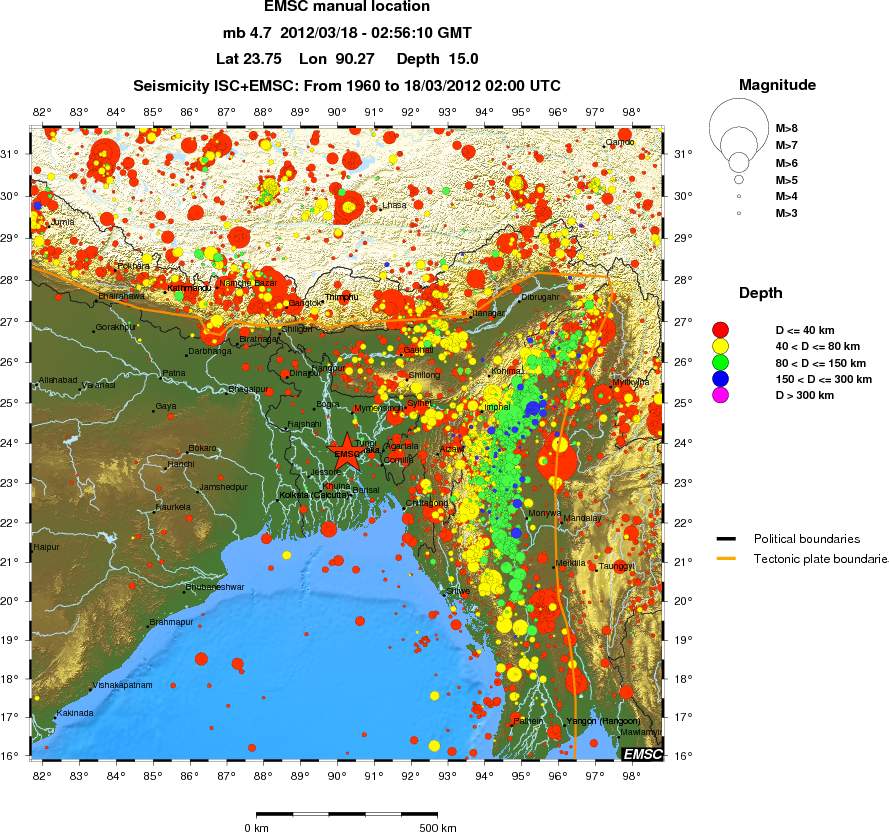 wide historical seismicity