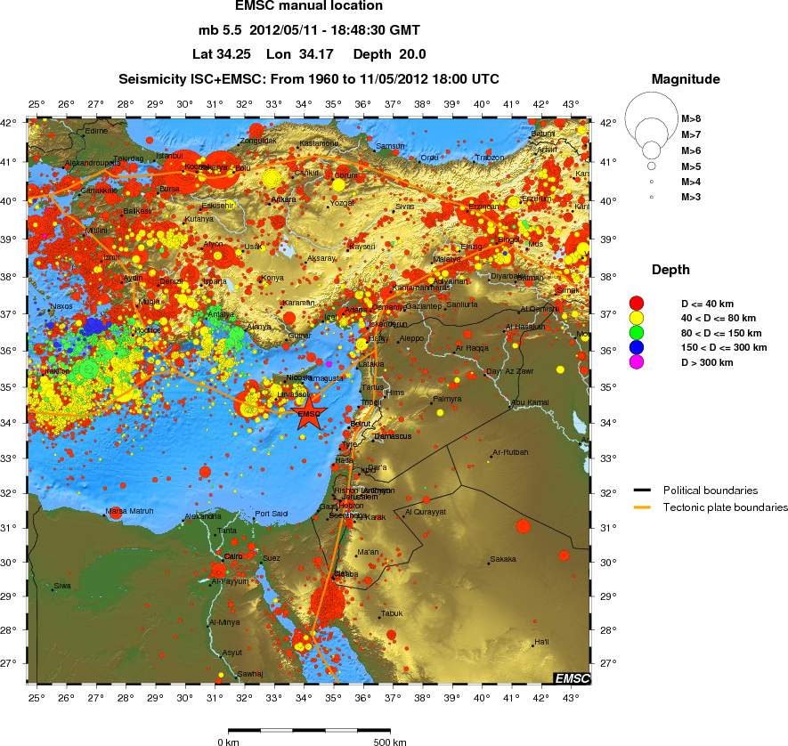wide historical seismicity