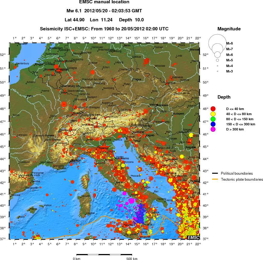 wide historical seismicity