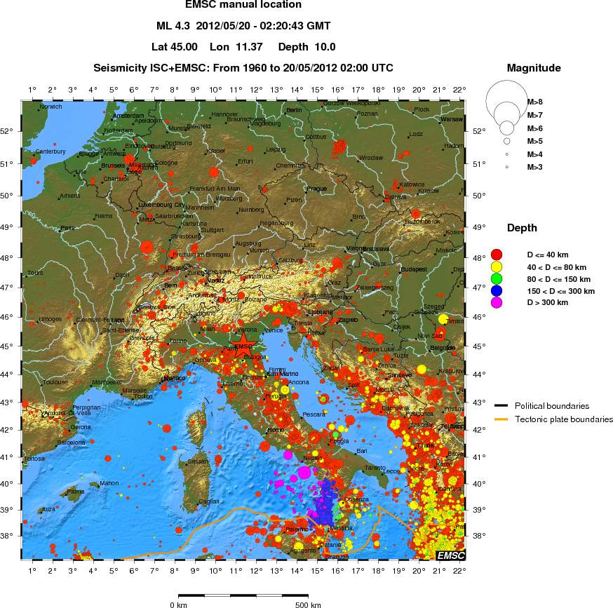 wide historical seismicity