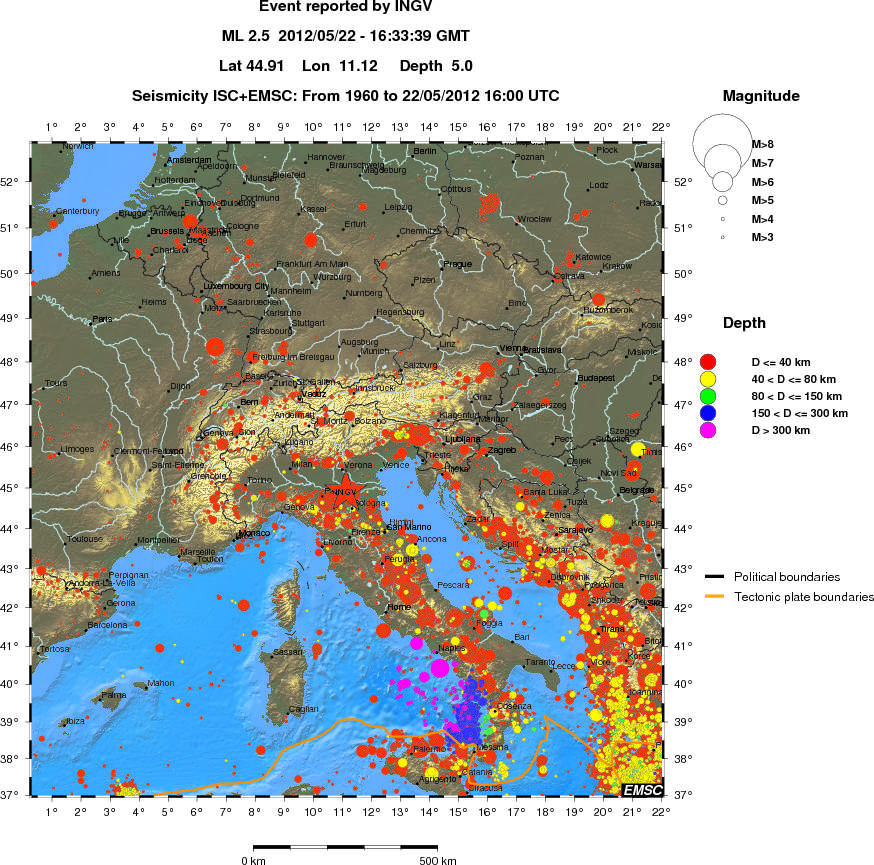 wide historical seismicity