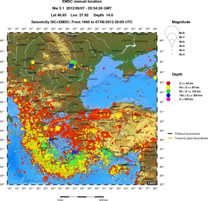 wide historical seismicity