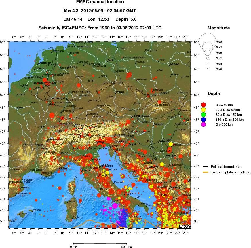 wide historical seismicity