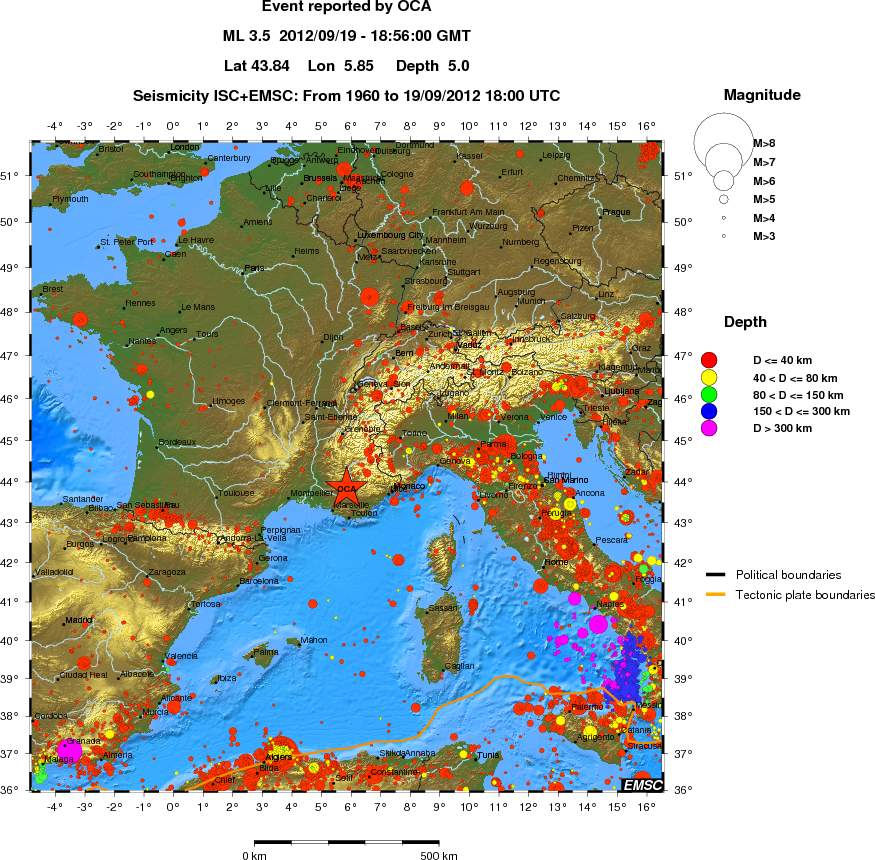 wide historical seismicity