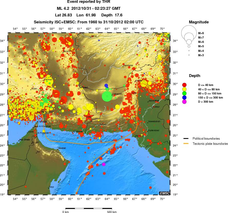 wide historical seismicity