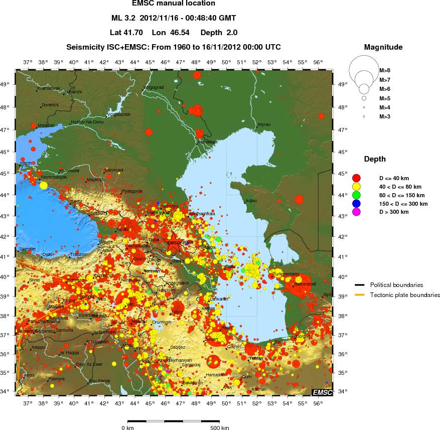 wide historical seismicity