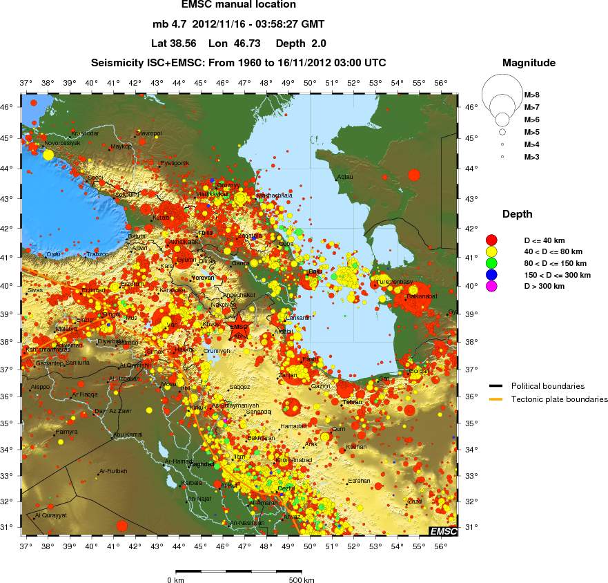 wide historical seismicity