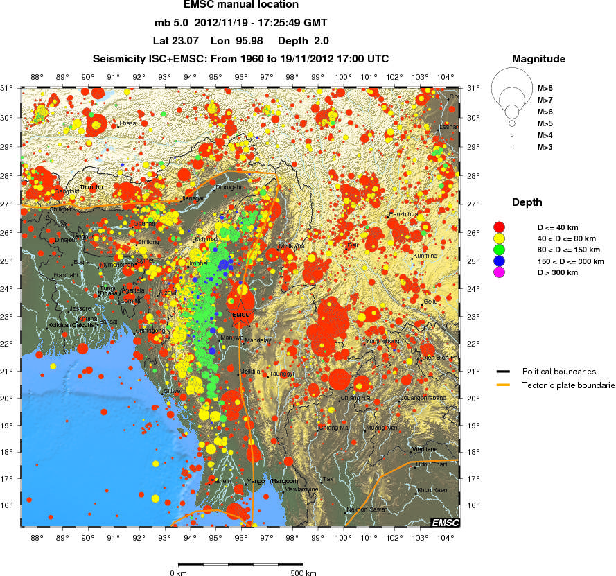 wide historical seismicity